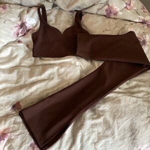 Zara medium brown set size medium brand new